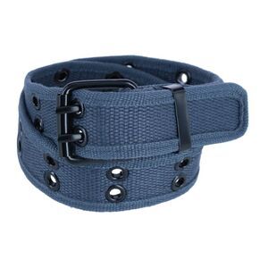 CTM Kids 2 Hole Roller Buckle Canvas Belt